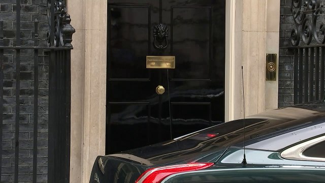 Boris Johnson departs 10 Downing Street for PMQs