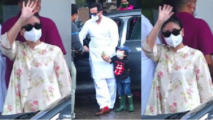 Pregnancy के बाद इस लुक में नजर आई Kareena, Saif Taimur के साथ निकली Delhi | Boldsky