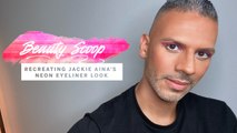 Celebrity Makeup Artist, Vincent Oquendo recreates Jackie Aina's Neon Eyeliner Look