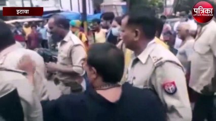 लेबर इंस्पेक्टर के साथ आई टीम ने मिठाई कारोबारी को पीटा