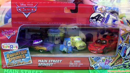 下载视频: Spinout Lightning McQueen Cars Radiator Springs Classic Main Street ToysRus TRU Disney Pixar