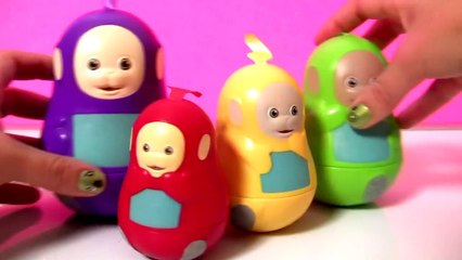 Download Video: Teletubbies Surprise Eggs Nesting Stacking Cups Kinder Play-Doh Clay Buddies Disney Frozen