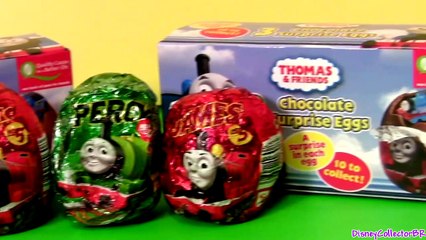 Thomas the Tank Engine Surprise Eggs Holiday Edition Same as Kinder Easter Egg Surprise