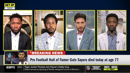 Ryan Clark, Domonique Foxworth & Mike Greenberg "RIP" Pro Football Hall of Famer Gale Sayers died today at age 77