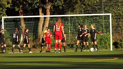 Freistoß von Emily Bölsing (Wendessen) zum Ehrentreffer beim MF Göttingen