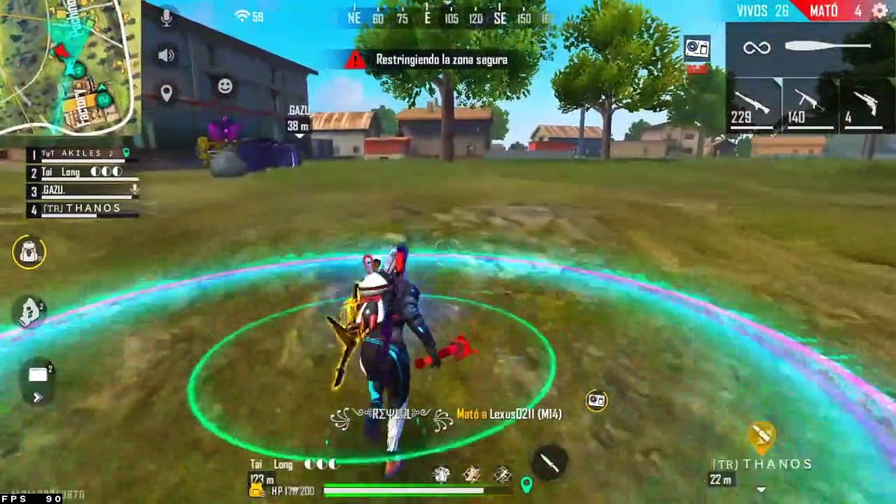 la MEJOR PARTIDA que veras en el FREEFIRE (SOLO VS SQUAD)