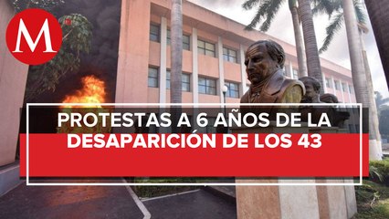 Así fue la protesta de los normalistas en Congreso de Guerrero