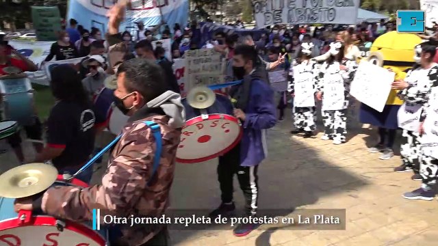 Otra jornada repleta de protestas en La Plata