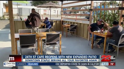 24th St Cafe reopens with new expanded patio