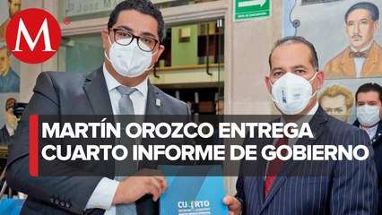 Gobernador de Aguascalientes entrega cuarto informe de gobierno a Congreso estatal