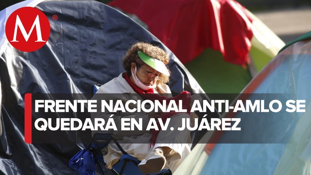 Frena no levantará plantón en avenida Juárez, hasta instalar 100 carpas en Zócalo de CdMx