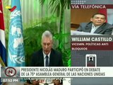 William Castillo sobre discurso del Presidente Maduro ante ONU: Brillante, pertinente y muy valiente