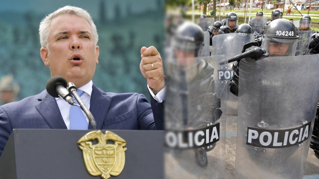 Fuerza Pública seguirá actuando ante vandalismo, violaciones de los derechos de los ciudadanos o actos criminales: Duque