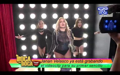 La cantante Janan Velasco en exclusiva presenta la grabación el videoclip de su primer sencillo