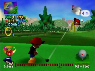 マリオゴルフ64 リングショット ふたまたクリークの アーチ ホールインワン(キッド使用)