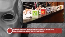 ¡Morena propone aumentar de 3% a 5% el requisito para conservar registro de partidos!