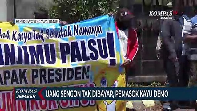 Uang Sengon Tak Dibayar, Pemasok Kayu Demo Pabrik Kayu