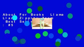 About For Books  Llama Llama Zippity-Zoom  Best Sellers Rank : #5
