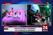 Callao: PNP interviene a miembros de la Orquesta Zaperoko en fiesta Covid-19