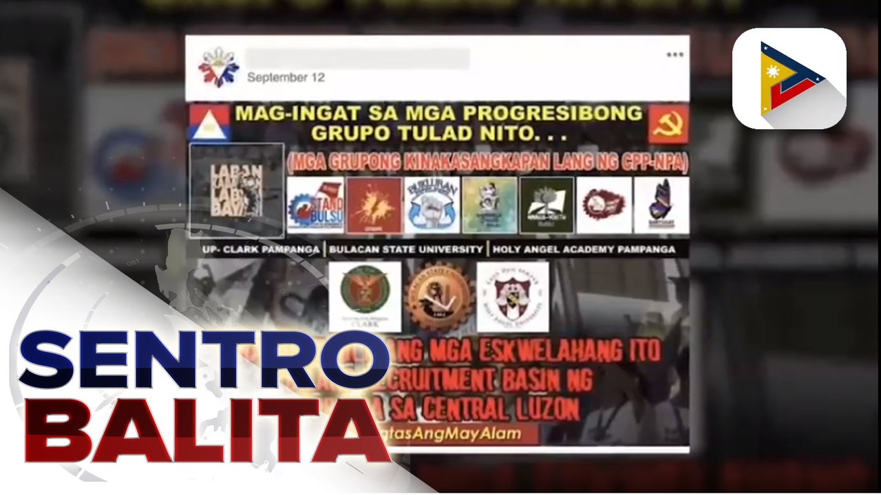 #SentroBalita | PNP at AFP tiniyak na sumusunod sila sa social media protocol matapos alisin ng Facebook ang ilang pages at account na inuugnay sa kanilang organisasyon