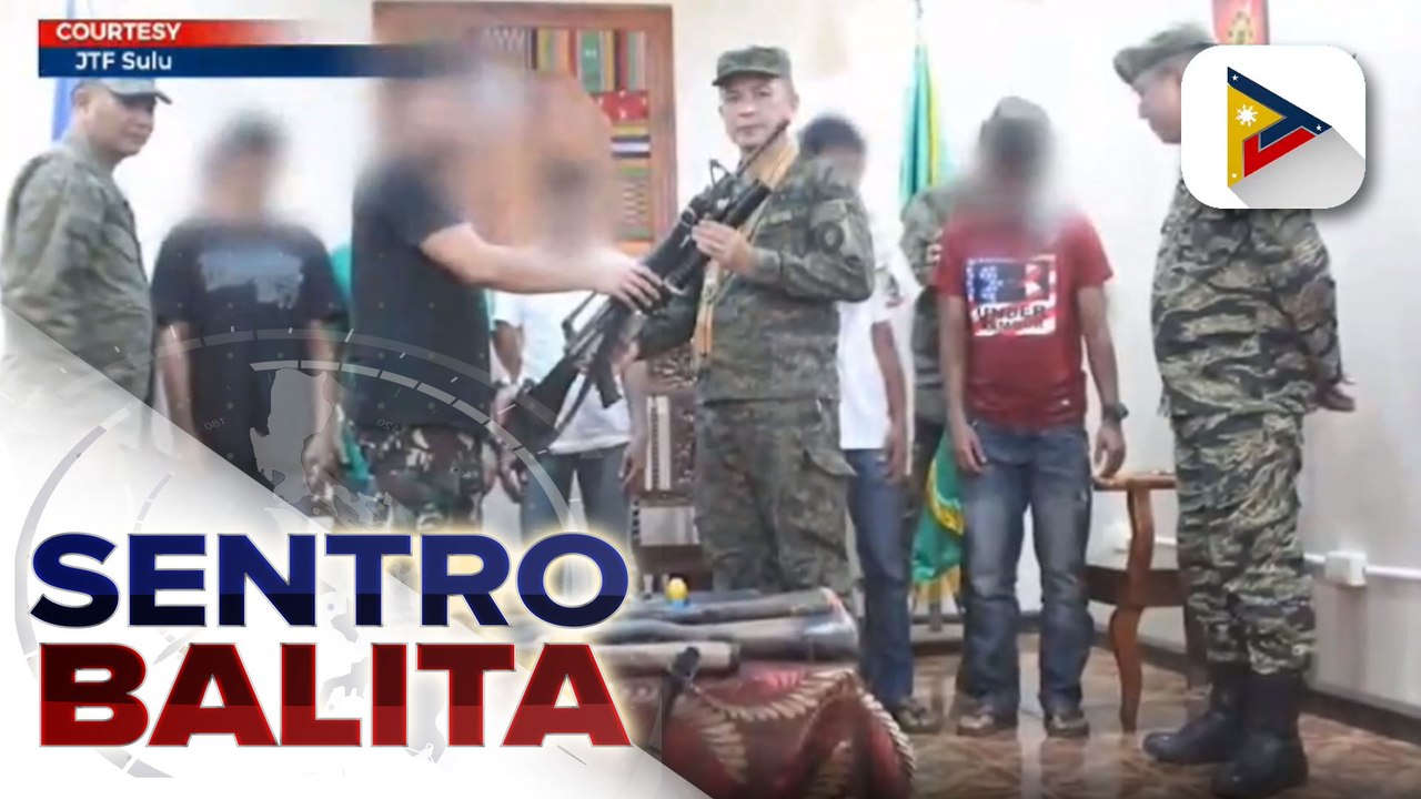 #SentroBalita | Walong Abu Sayyaf members, sumuko sa mga otoridad