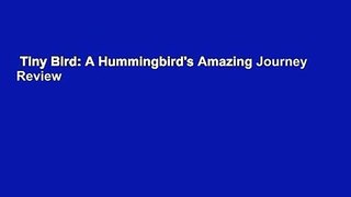 Tiny Bird: A Hummingbird's Amazing Journey  Review