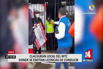 Lince: clausuran local del Ministerio de Transportes por impedir fiscalización