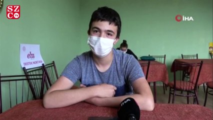 Uzaktan eğitim için köye sınırsız internet bağlattı, kahve okula dönüştü