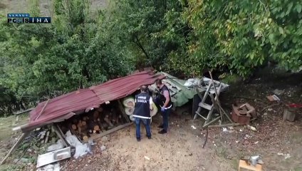 Arı kovanından uyuşturucu ve tabanca çıktı - SAMSUN