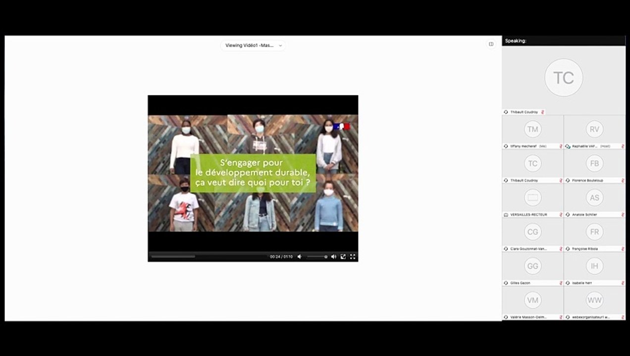 Masterclasse "Mon engagement pour le développement durable"