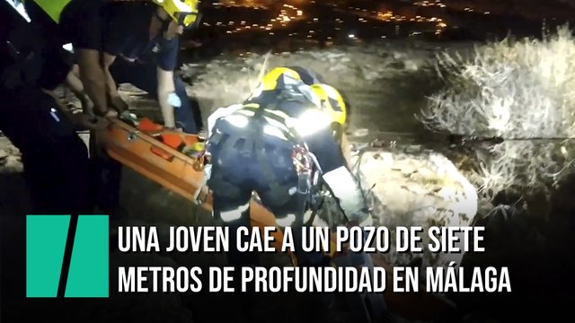 El rescate de una joven que cayó a un pozo cuando se hacía una foto en Málaga