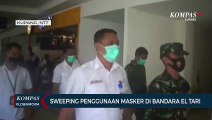 Tim Gabungan Gelar Sweeping Penggunaan Masker di Bandara El Tari Kupang