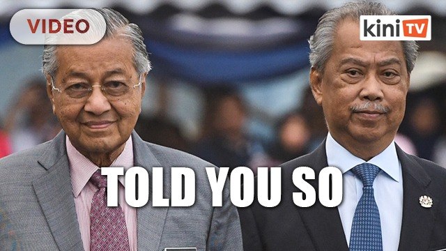 I told you so, Mahathir tells Muhyiddin