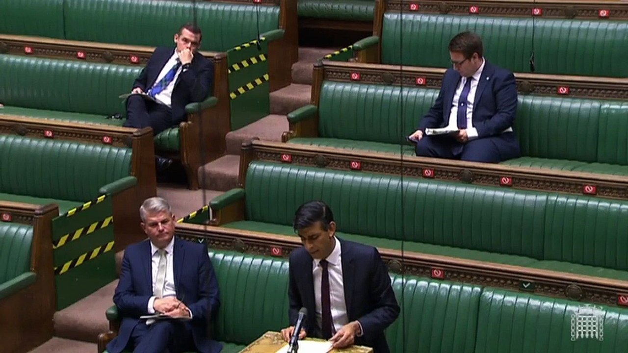 Chancellor Rishi Sunak announces he's extending self-employed grants alongside new job support scheme