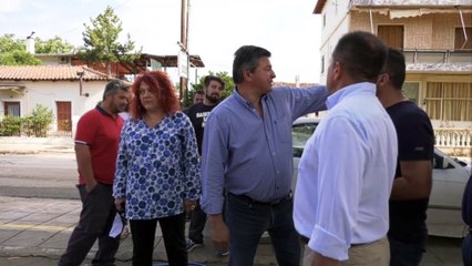 Αυτοψία του Νίκου Σταυρογιάννη στις πλημμυρισμένες περιοχές του Δ. Λαμιέων
