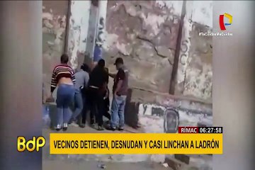 Vecinos casi linchan a ladrón en el Rímac
