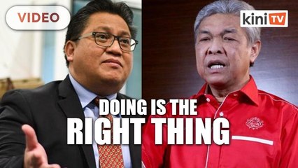 Nur Jazlan: Zahid is doing the best thing for Umno
