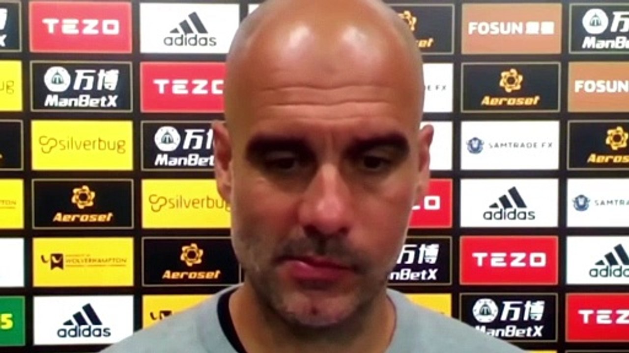 Football - Premier League - Wolves 1-3 Man City,  Pep Guardiola Post Match Press Conference