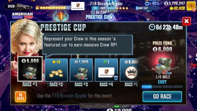 #111 CSR Racing 2 | Prestige Cup | Porsche 918 Boxster Spyder