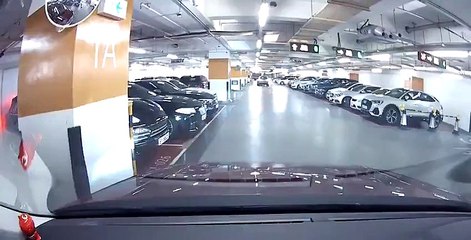 Cette femme endommage sa voiture avec sa maladresse