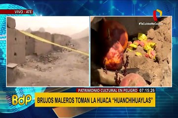 Brujos maleros toman la huaca “Huanchihuaylas”