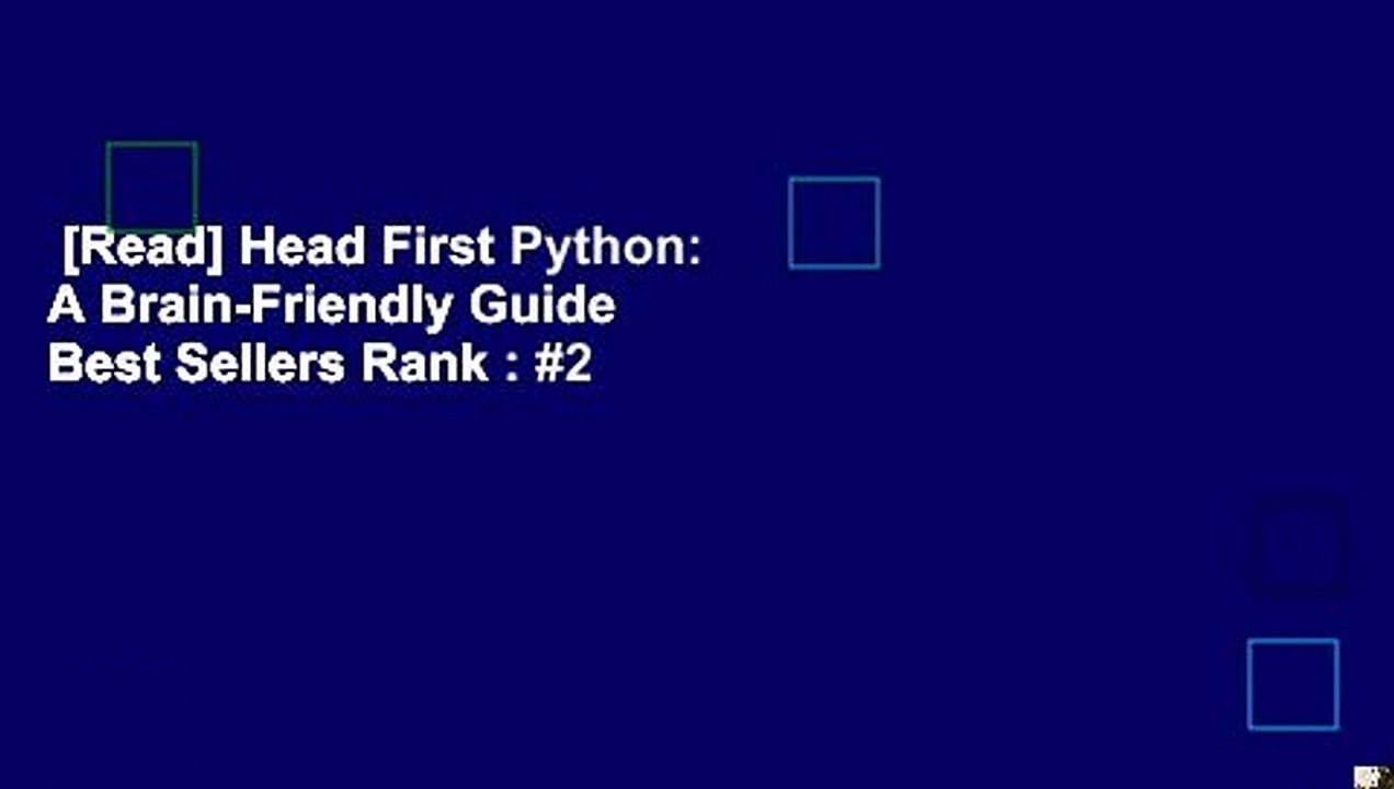 [Read] Head First Python: A Brain-Friendly Guide  Best Sellers Rank : #2