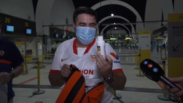 300 aficionados del Sevilla acudirán esta noche al primer partido europeo con público en 6 meses