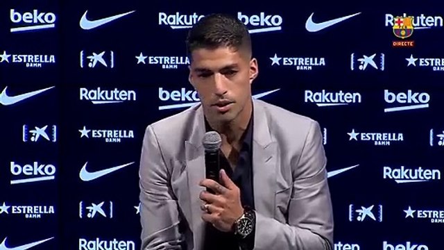 Luis Suárez se despidió del Barcelona con un emotivo acto