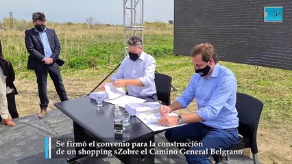 Se firmó el convenio para la construcción de un shopping