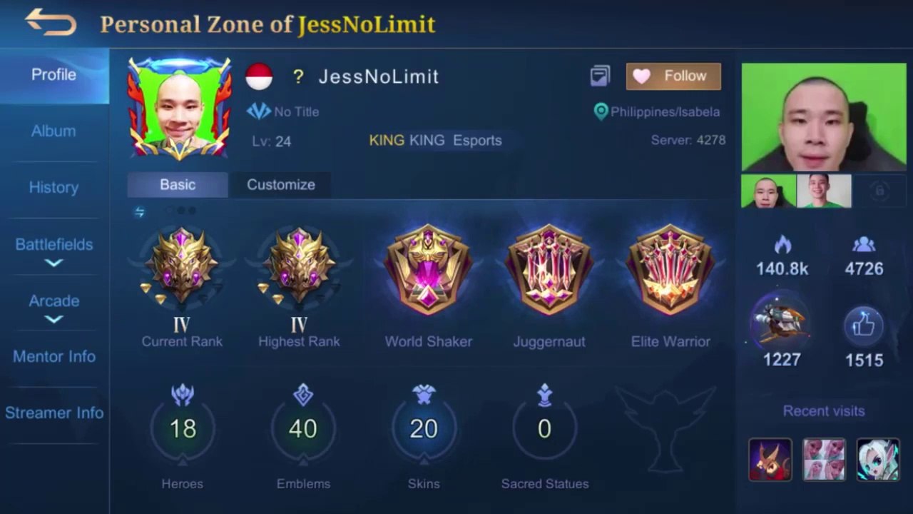 Top Global Barats - JessNoLimit  Gameplay - Mobile Legends Bang Bang (MLBB)  Season 17
