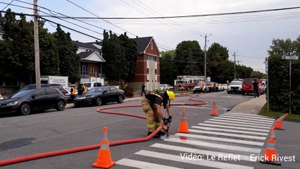 Début incendie (Gravité Média - Érick Rivest)
