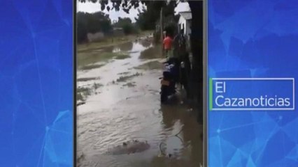 El Cazanoticias: Vías inundadas en Campo de la Cruz, Atlántico, por falta de pavimentación