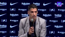 The VERY EMOTIONAL Luis Suárez FAREWELL SPEECH.  Luis Suárez leaving Barcelona .