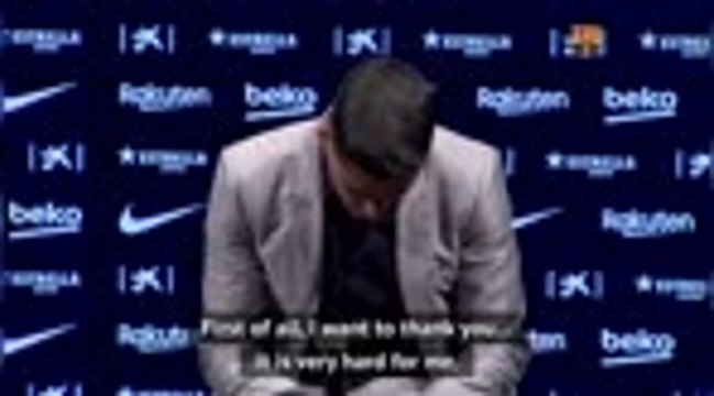 FOOTBALL: LaLiga: Suarez bids emotional farewell to Barcelona